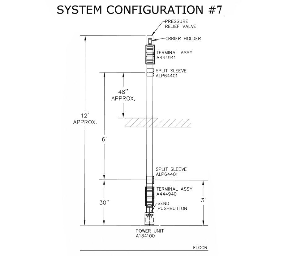 pneumatic tube dispatch system